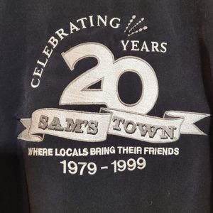 Sams Town Celebrating 20 Years 1979-1999 Anniversary Jacket Size XL EUC Vegas